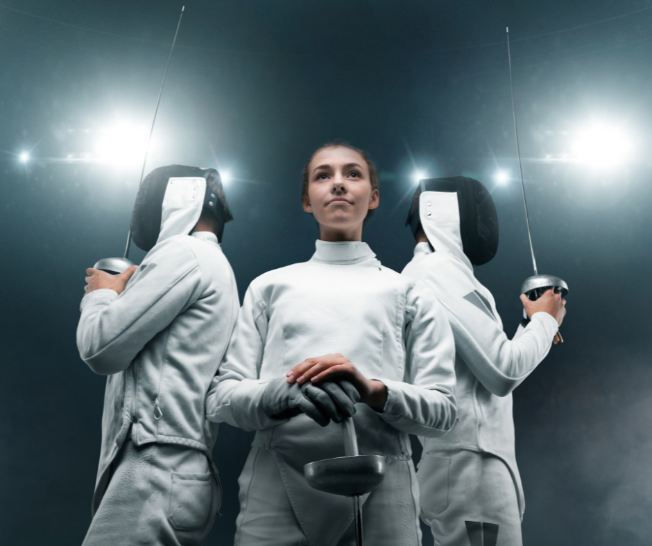sport epee fencing fencers